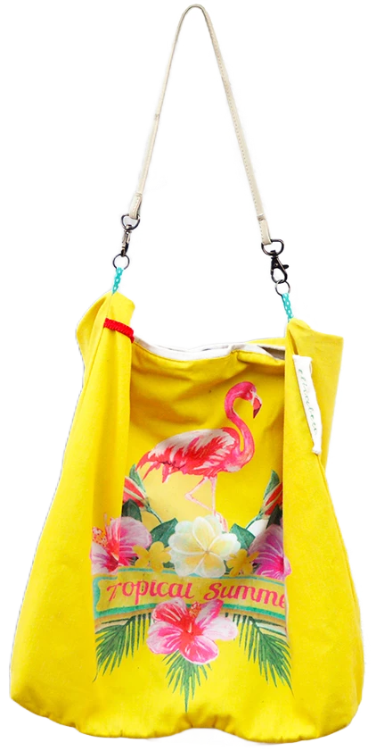Bolso Tropical Summer amarillo de Planeta Elisabeta